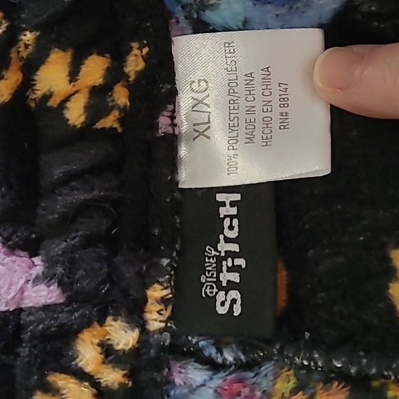 Disney Stitch Fleece Open Fly Pajama Pants size XL - Picture 3 of 9